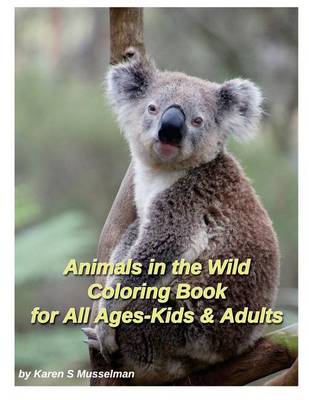 Book cover for Animals in the Wild Coloring Book