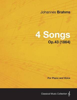 Book cover for 4 Songs - For Piano and Voice Op.43 (1864)