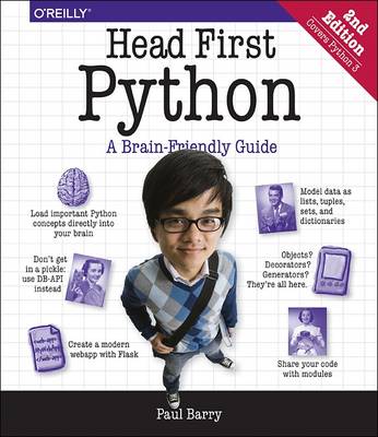 Book cover for Head First Python 2e