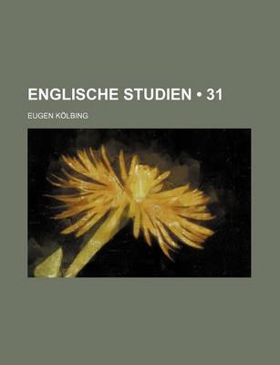 Book cover for Englische Studien (31)