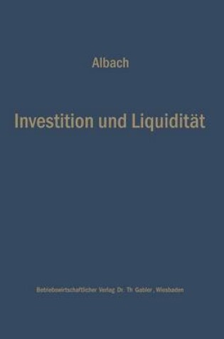 Cover of Investition und Liquidität