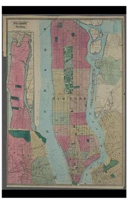 Book cover for Cool Antique 1864 Map of New York City, County Journal