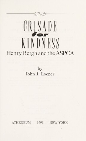 Book cover for Crusade for Kindness