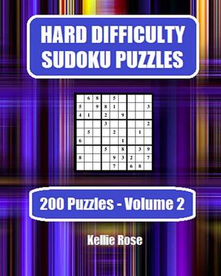 Book cover for Hard Difficulty Sudoku Puzzles Volume 2