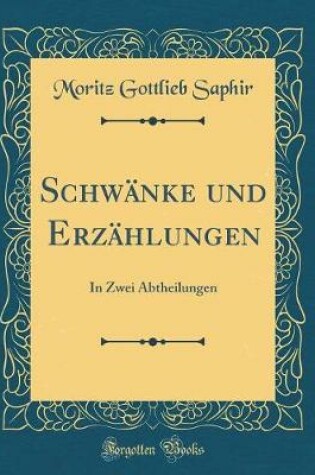 Cover of Schwanke Und Erzahlungen