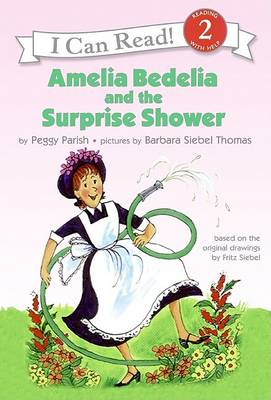 Book cover for Amelia Bedelia and the Surprise shower book and CD