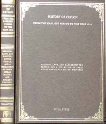 Book cover for History of Ceylon