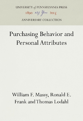 Book cover for Purchasing Behavior and Personal Attributes