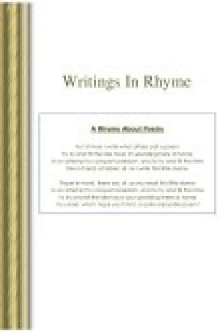 Cover of Writings in Rhyme