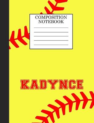 Book cover for Kadynce Composition Notebook