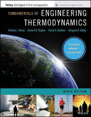 Book cover for Fundamentals of Engineering Thermodynamics, 9th Edition Epub Reg Card Loose-Leaf Print Companion Set