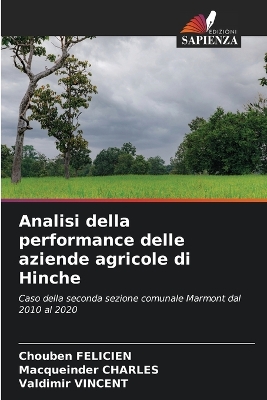 Book cover for Analisi della performance delle aziende agricole di Hinche