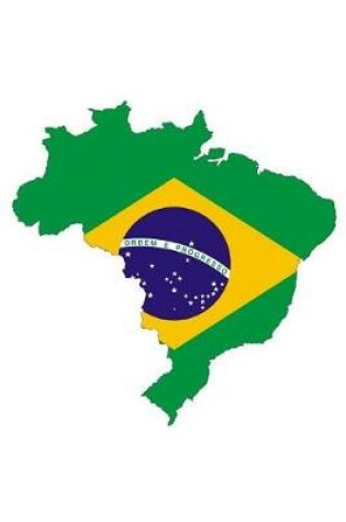 Cover of Flag of Brazil Overlaid on the Brazilian Map