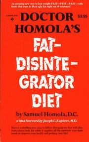 Book cover for Doctor Homola's Fat-Disintegrator Diet