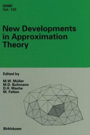 Cover of New Developments in Approximation Theory