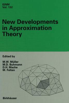 Cover of New Developments in Approximation Theory