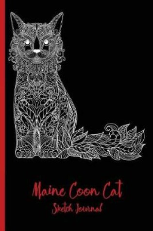 Cover of Maine Coon Cat Sketch Journal