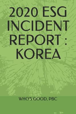 Book cover for 2020 Esg Incident Report