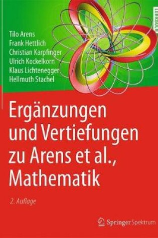 Cover of Erganzungen und Vertiefungen zu Arens et al., Mathematik