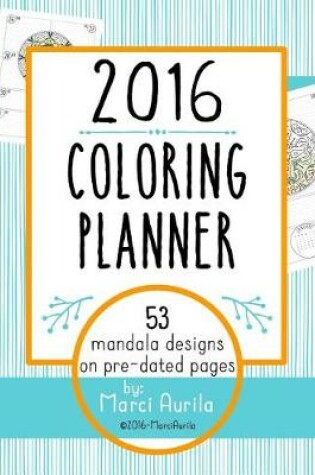 Cover of 2016 Coloring Planner