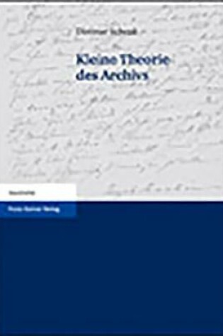 Cover of Kleine Theorie Des Archivs