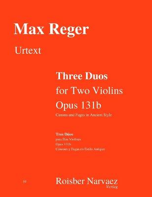 Book cover for Three Duos for Two Violins. Opus 131b