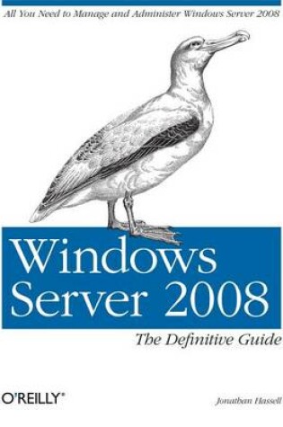 Cover of Windows Server 2008: The Definitive Guide