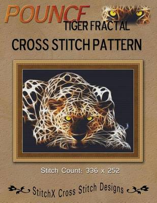 Book cover for Pounce Tiger Fractal Cross Stitch Pattern