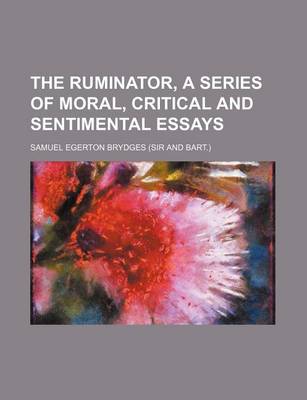 Book cover for The Ruminator, a Series of Moral, Critical and Sentimental Essays