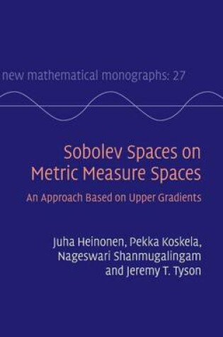 Cover of Sobolev Spaces on Metric Measure Spaces