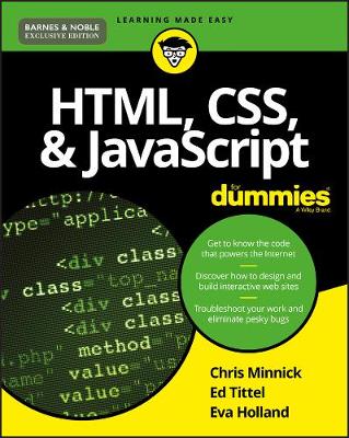 Book cover for HTML, CSS, & JavaScript For Dummies