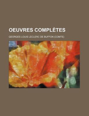 Book cover for Oeuvres Completes (Quadrup V. 1.)