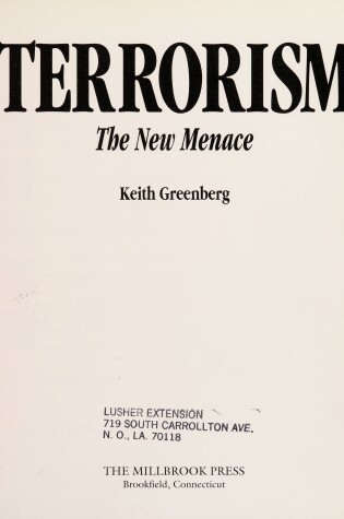 Cover of Terrorism