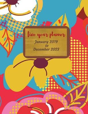 Book cover for January 2019 to December 2023 Willo Five Year Planner