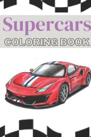 Cover of Supercars Coloring Book