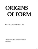 Book cover for Origins of Form O/P