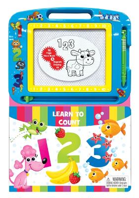 Cover of Learn to Count - Activity Book Learning, Writing, Sketching with Magnetic Drawing Doodle Pad for Kids