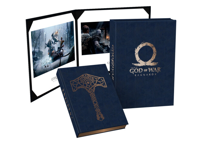 Book cover for The Art of God of War Ragnarok Deluxe Edition