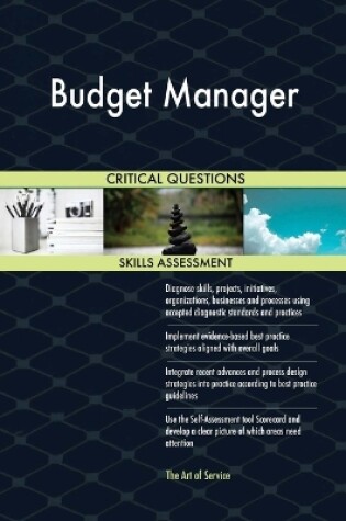 Cover of Budget Manager Critical Questions Skills Assessment