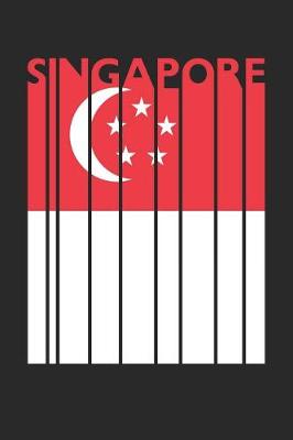 Book cover for Vintage Singapore Notebook - Retro Singapore Planner - Singaporean Flag Diary - Singapore Travel Journal