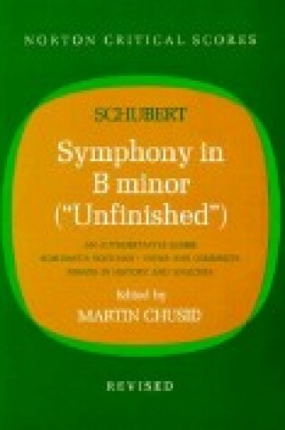 Cover of Schubert Symphony in B Minor (Unfinished)