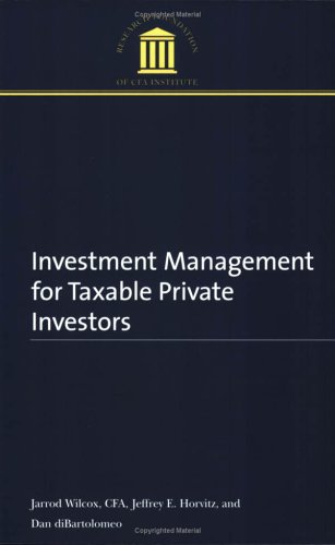 Book cover for Investment Management for Taxable Private Investors