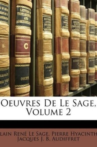 Cover of Oeuvres de Le Sage, Volume 2