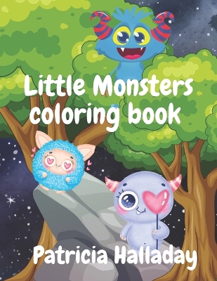 Book cover for LIttle Monsters Coloring Book