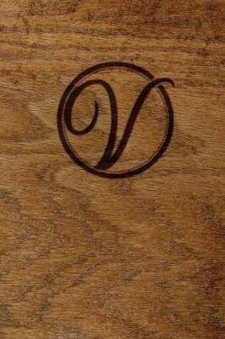 Cover of Wood Burned Monogram Creative Journal - V