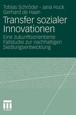 Cover of Transfer sozialer Innovationen