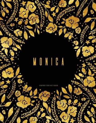 Book cover for Composition Notebook. Monica