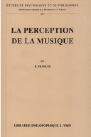 Cover of La Perception de la Musique