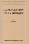 Book cover for La Perception de la Musique