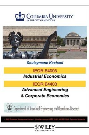 Cover of Wcscorp/Industrial Econ 3e C